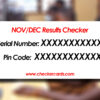 NOV/DEC Results Checker