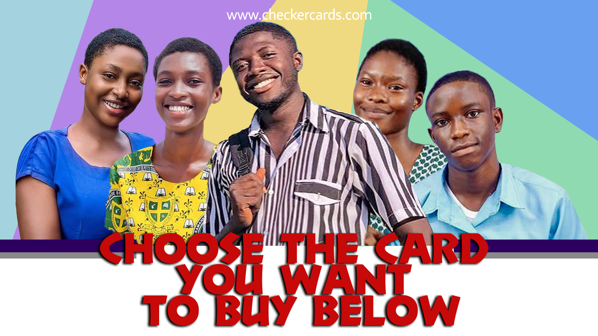 Buy WASSCE results checker cards, BECE, Nov/Dec & School Placement checker 1 Checker Cards Hompage Infographic2