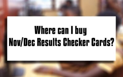 Where can I buy Nov/Dec Results Checker Cards?