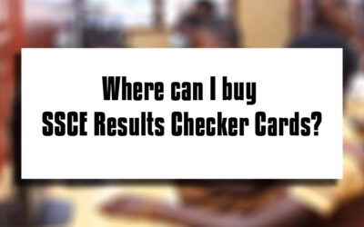 Where can I buy SSCE Results Checker Cards?